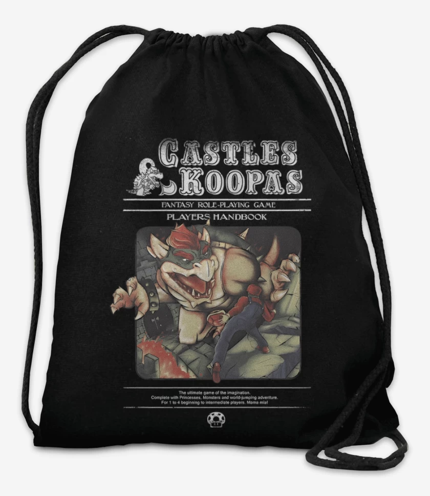 Mochila Negro de Castles & Koopas
