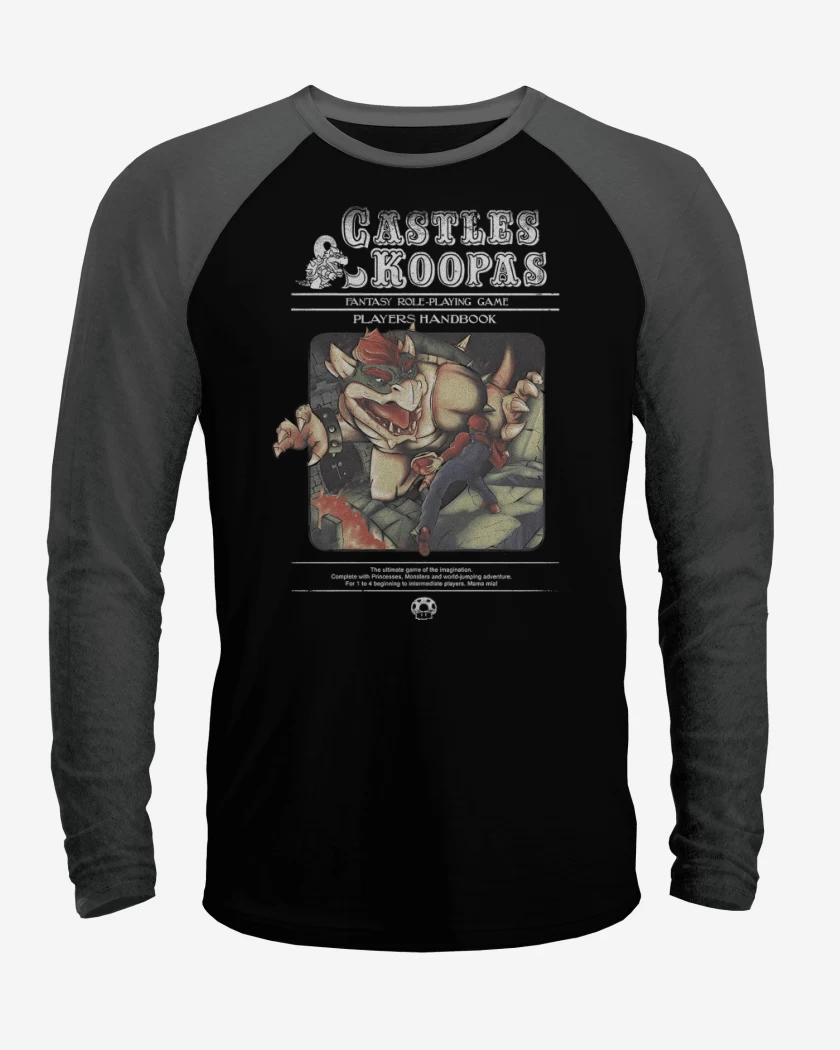 Polera Raglan Castles & Koopas