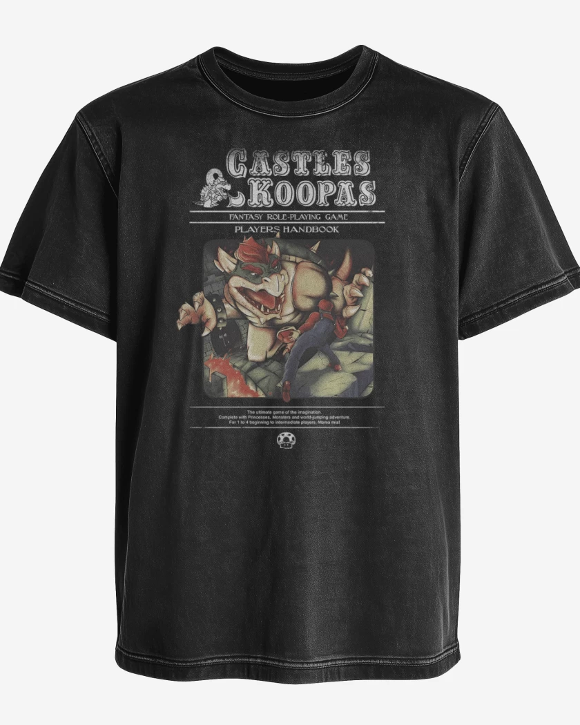 Polera desgastada Castles & Koopas