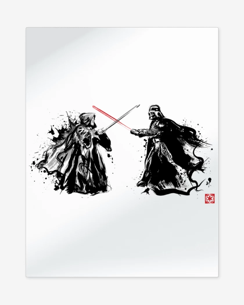 Print metalico Blanco de El Último Duelo