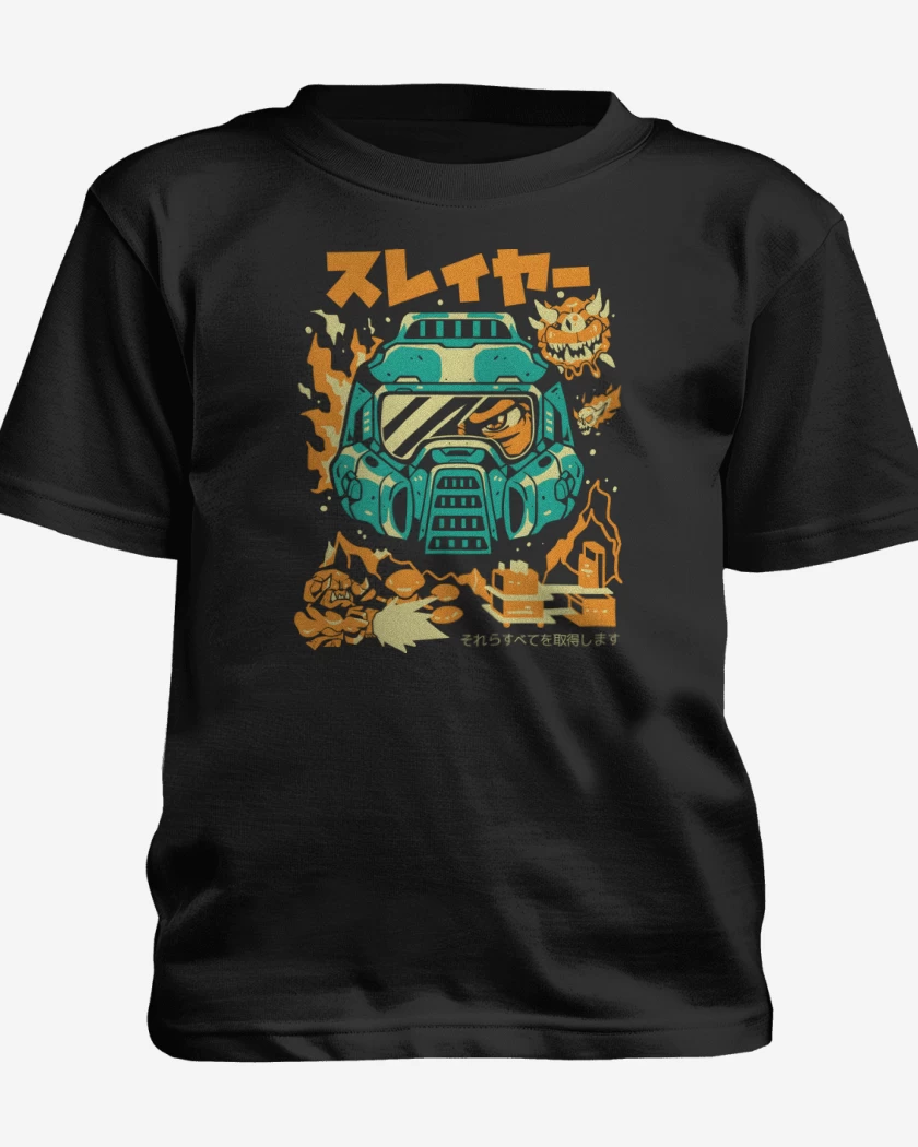 Polera de niño Negro de Doomguy