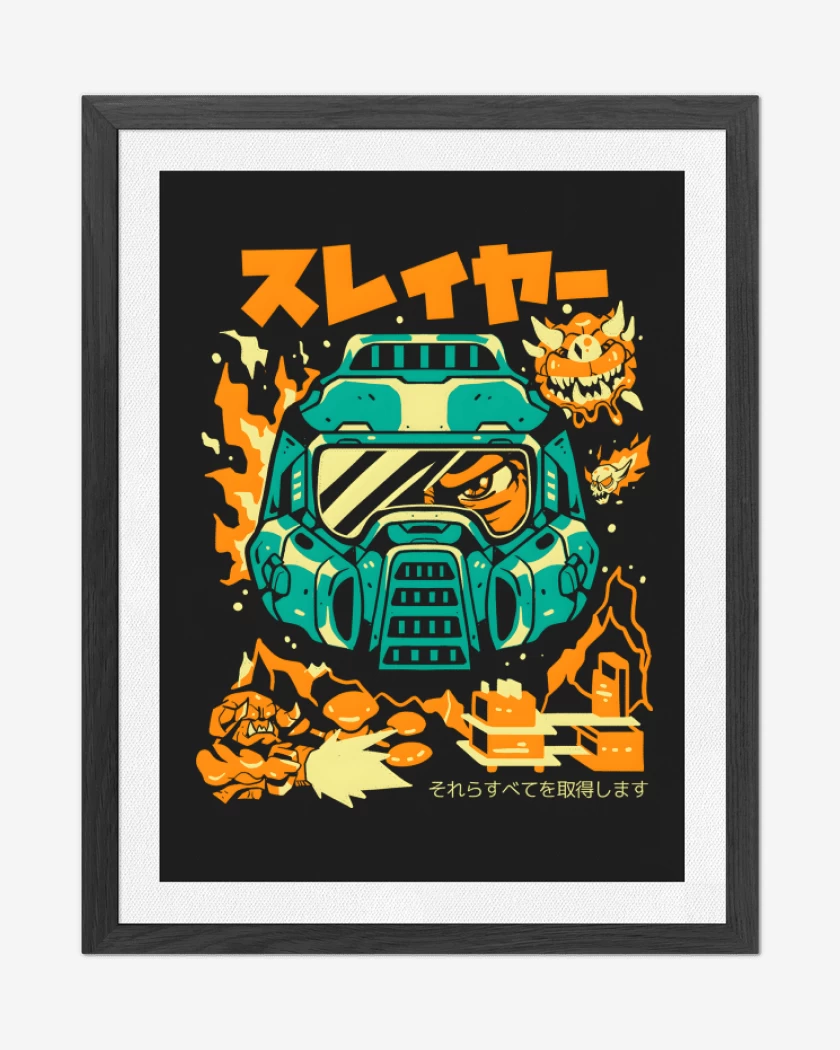 Cuadro decorativo Negro de Doomguy