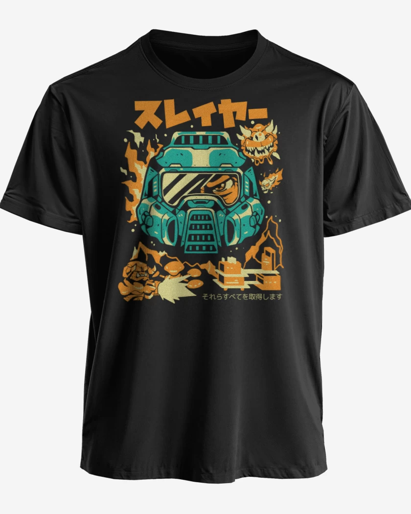Polera premium Negro de Doomguy