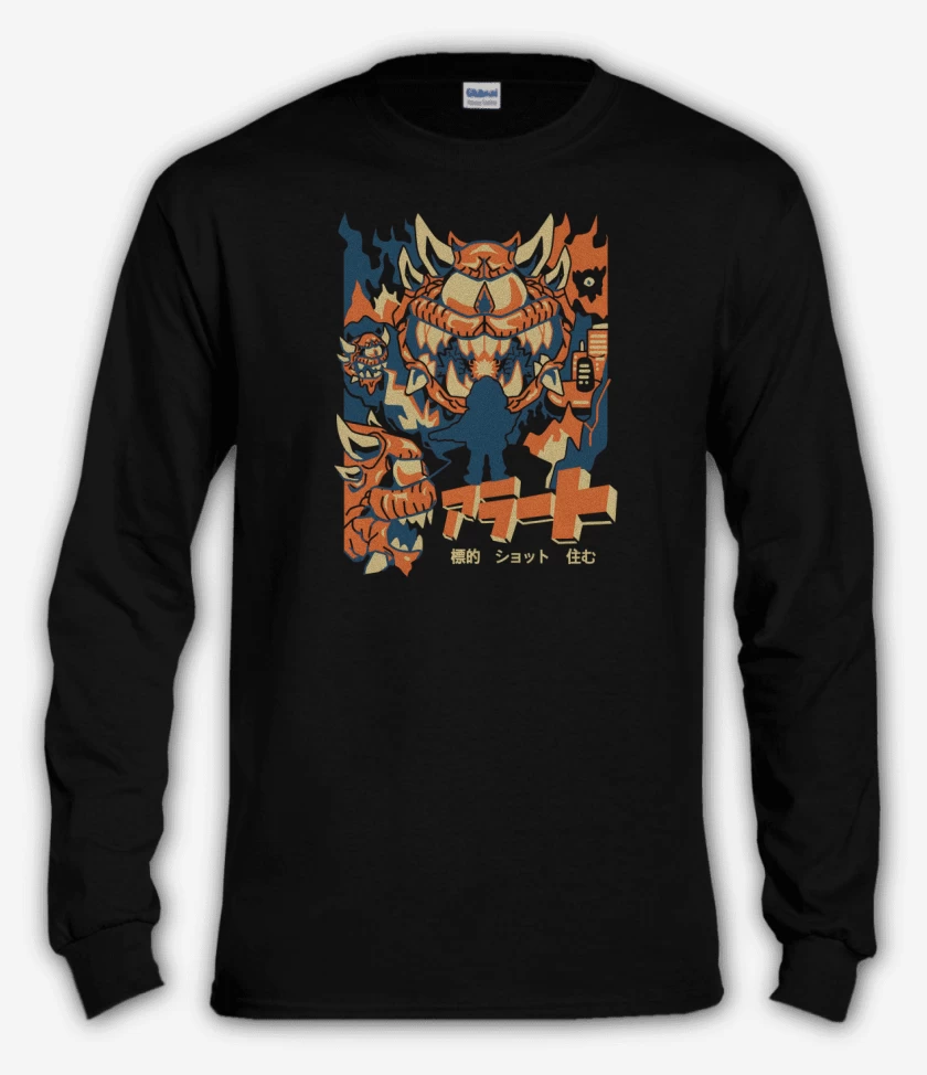 Polera manga larga Negro de Elemental del Dolor