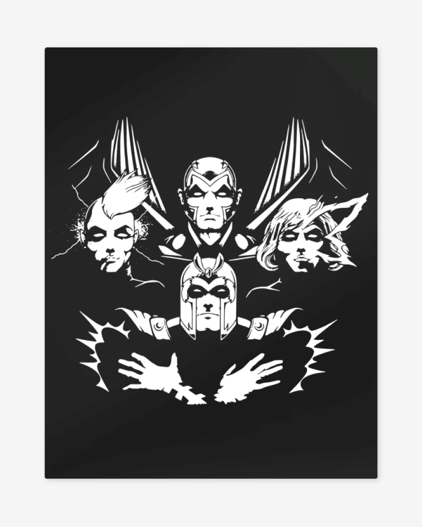 Print metalico Negro de Muttant Rhapsody