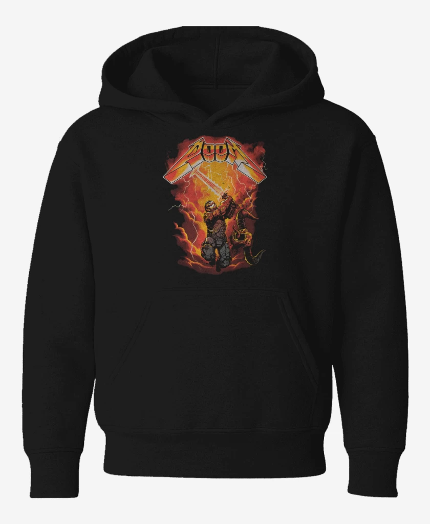 Poleron de niño Negro de Doom the Lightning 