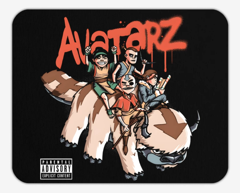 Mousepad Negro de Avatarz