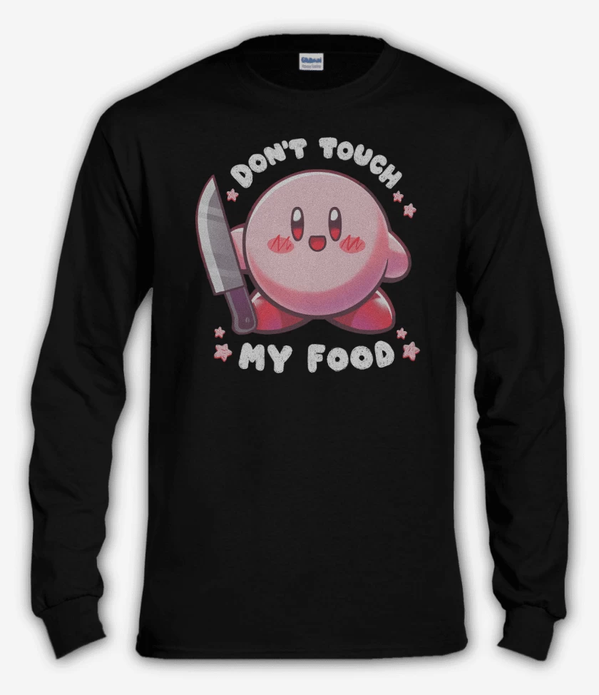 Polera manga larga Negro de No Toques mi Comida