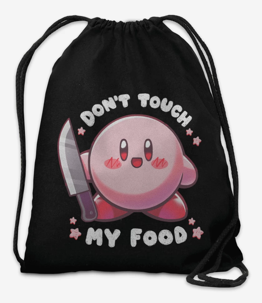 Mochila Negro de No Toques mi Comida