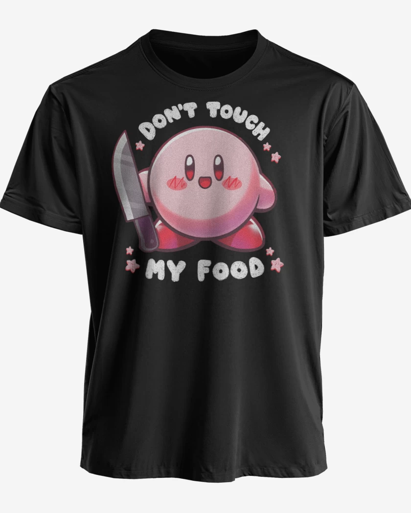 Polera premium Negro de No Toques mi Comida