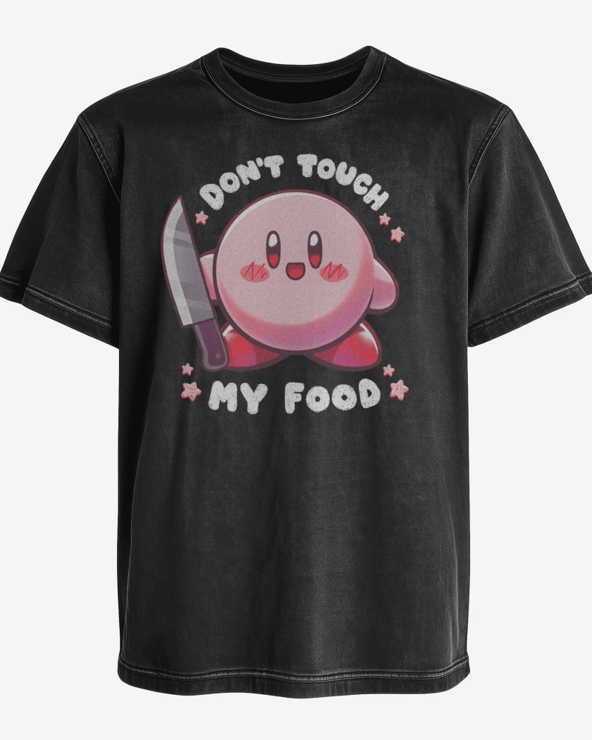 Polera desgastada No Toques mi Comida
