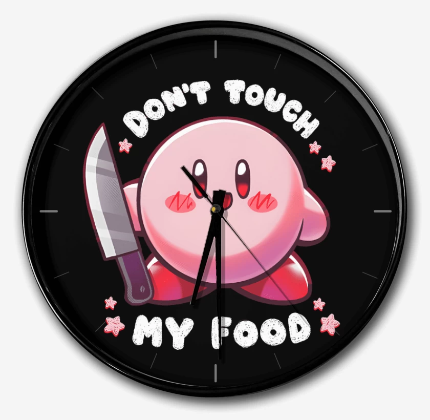 Reloj Negro de No Toques mi Comida