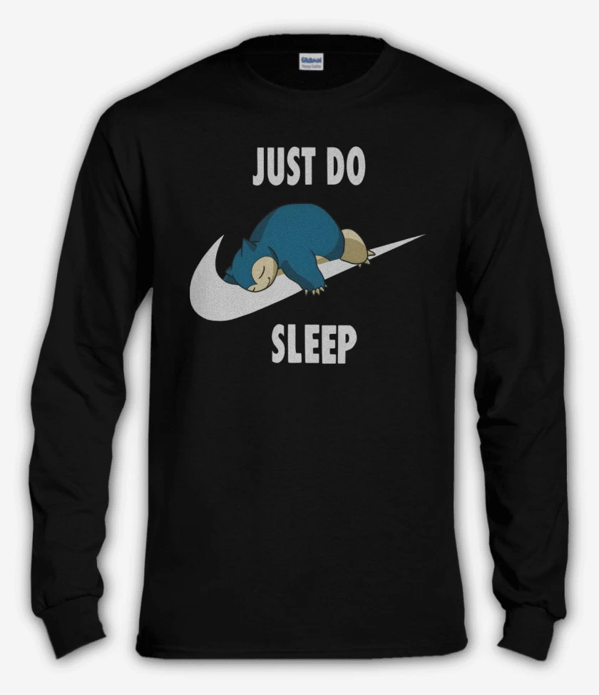 Polera manga larga Negro de Just Do Sleep