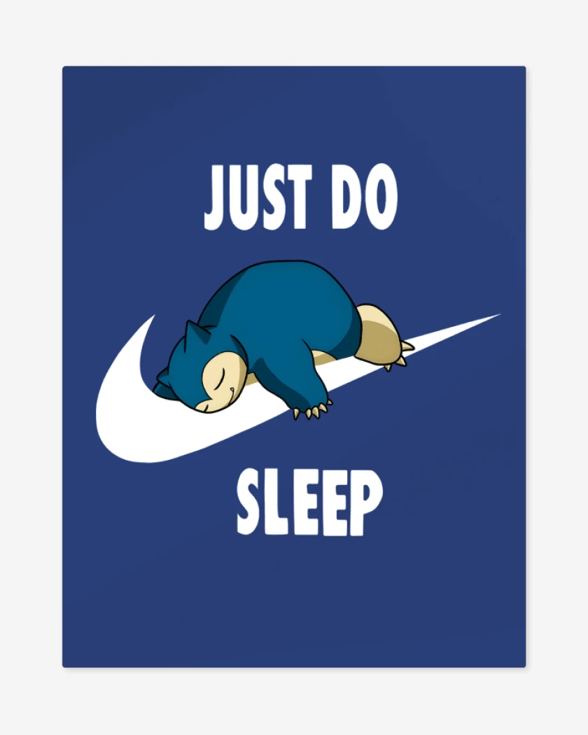 Print metalico Azul Rey de Just Do Sleep