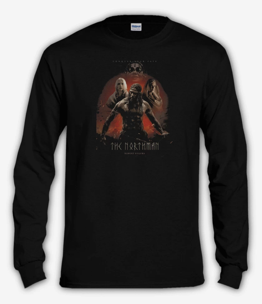 Polera manga larga Negro de The Northman