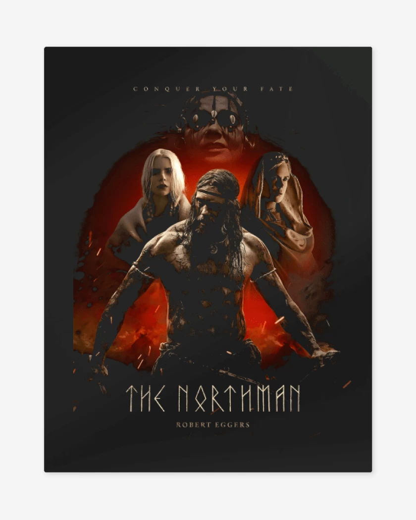 Print metalico Negro de The Northman