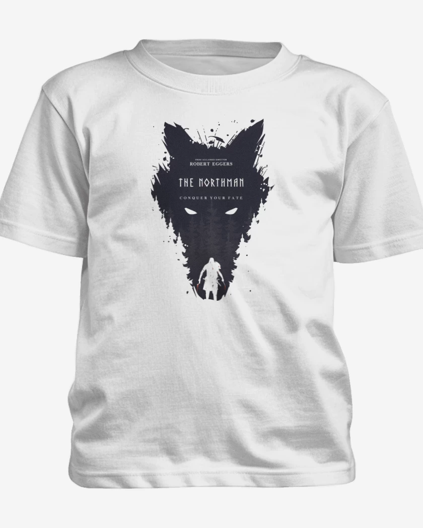 Polera de niño Blanco de Lobo Norteño