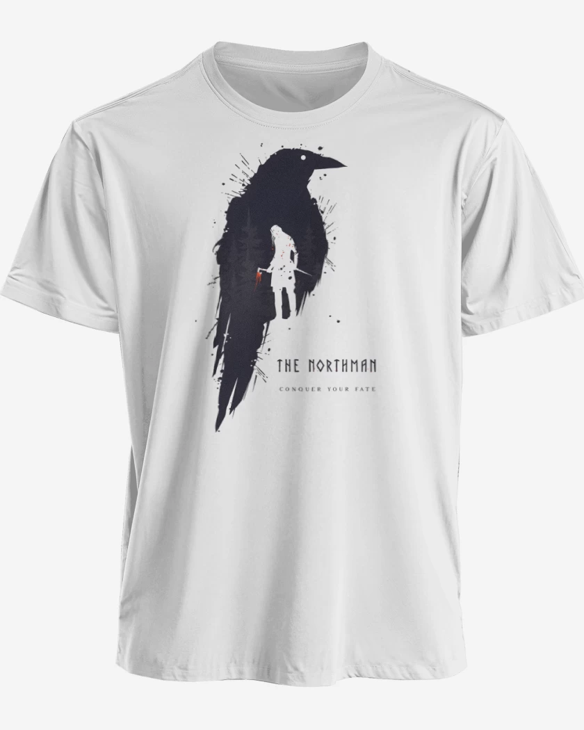 Polera premium Blanco de Cuervo del Norte