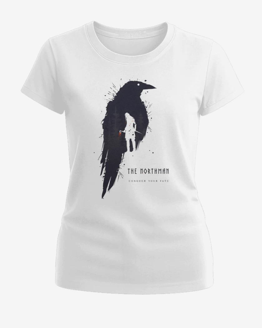 Polera de Mujer Blanco de Cuervo del Norte