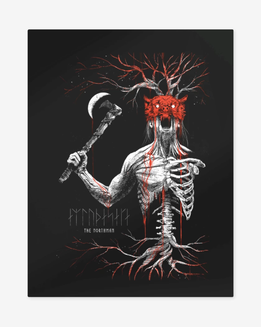 Print metalico Negro de Northman