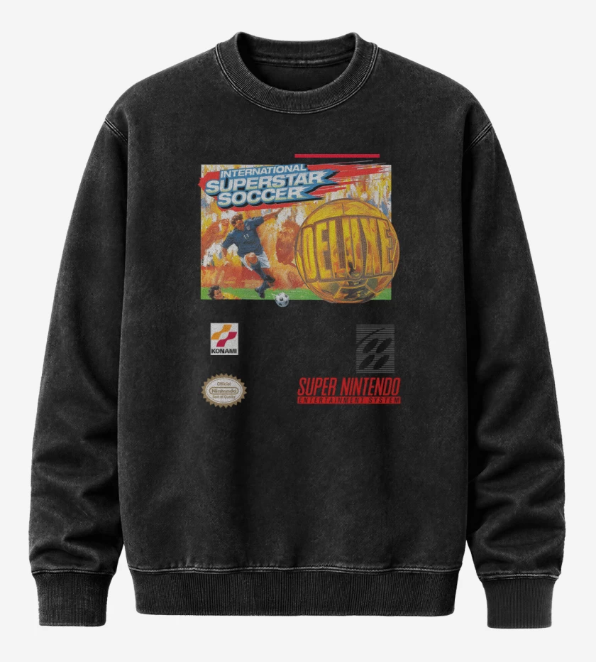 Poleron Polo Acid Wash Negro de ISSS Deluxe