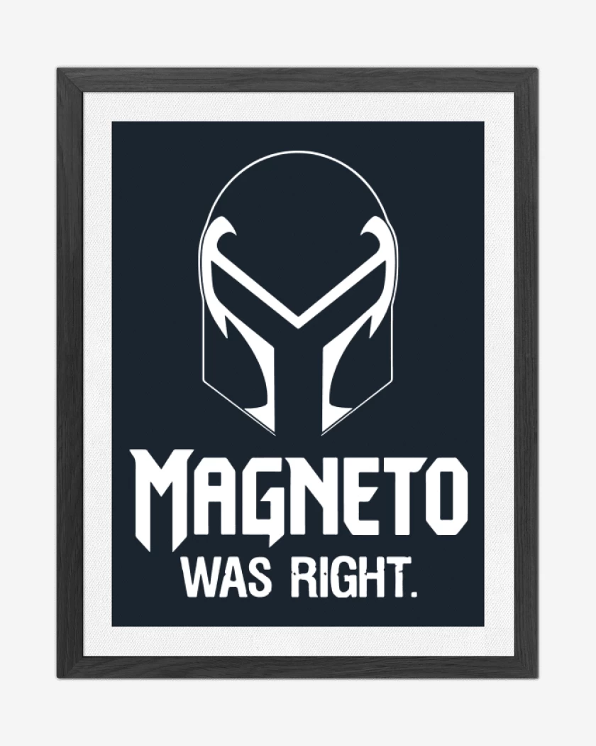 Cuadro decorativo Azul Marino de Magneto was Right