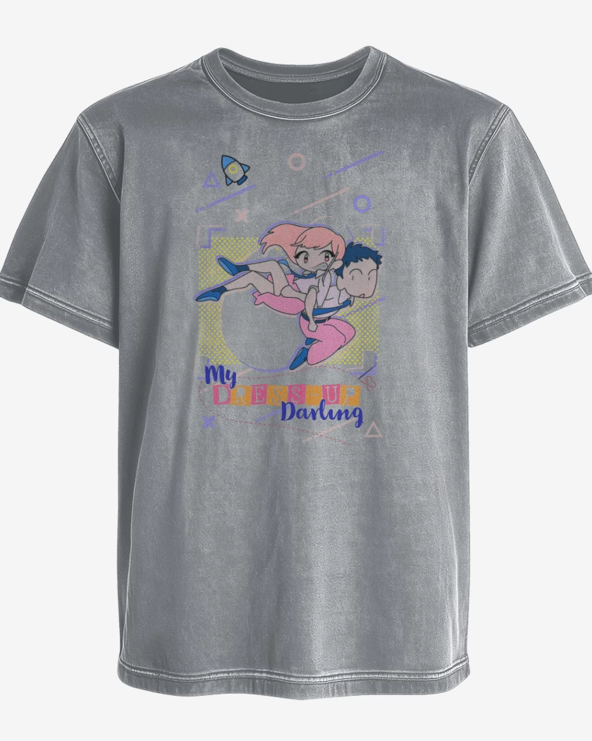Polera desgastada Gris Melange de My Dress Up Darling