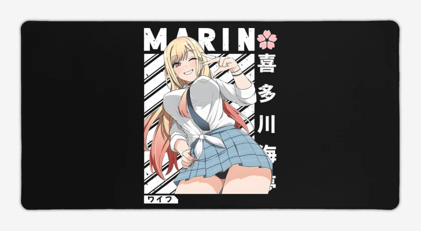 Mouse pad Gamer Negro de Marin