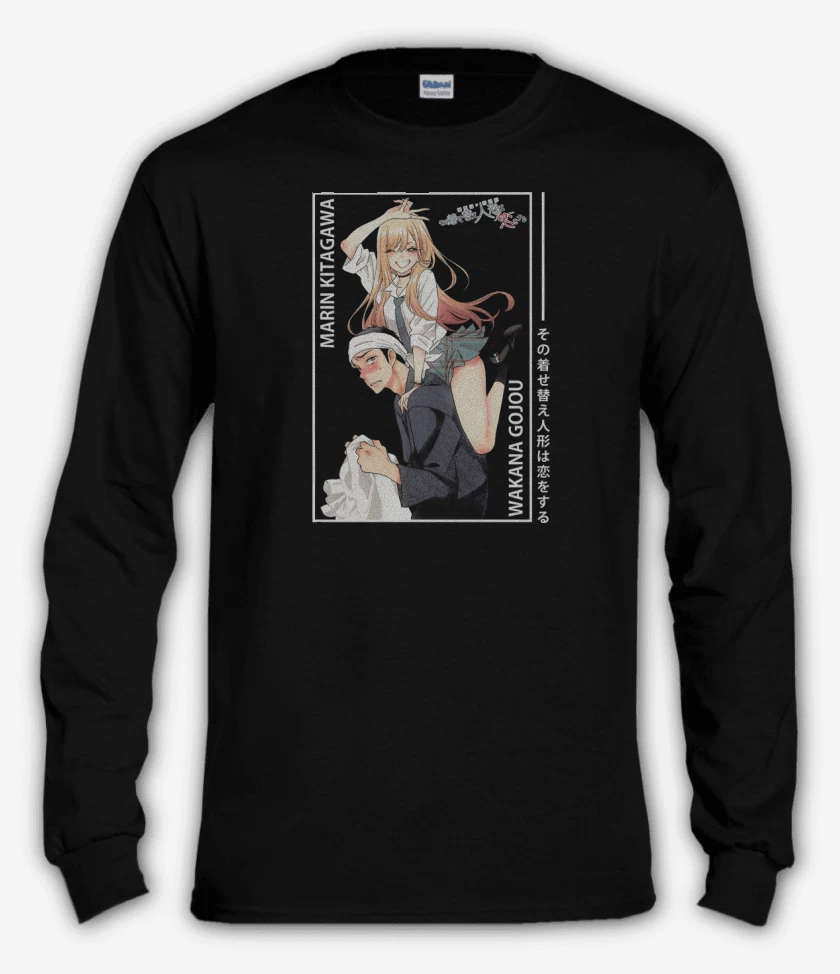 Polera manga larga Negro de Kitagawa & Wakana
