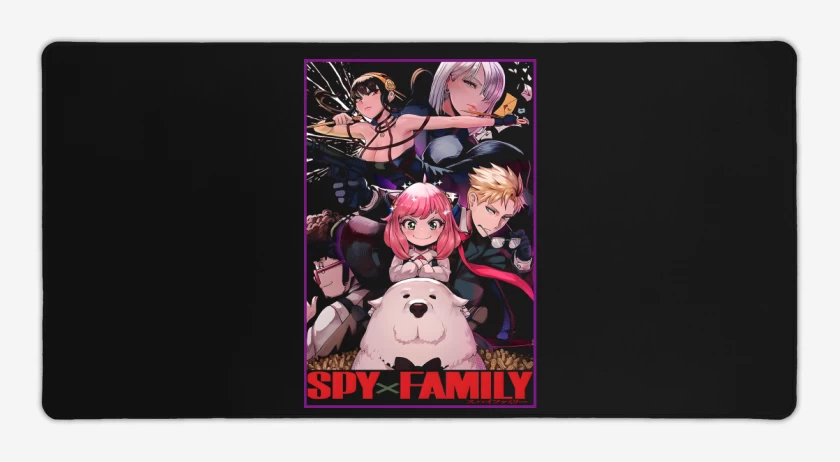 Mouse pad Gamer Negro de Espías