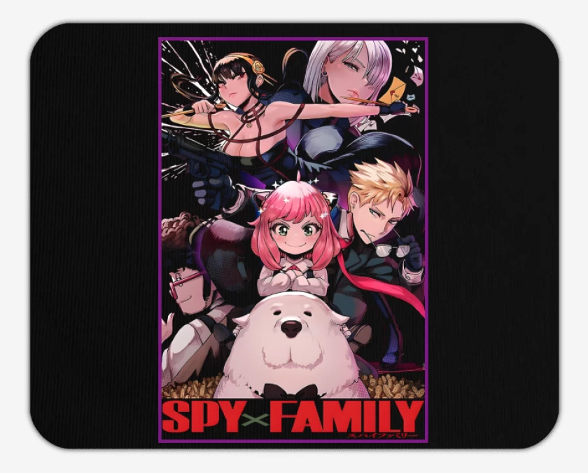 Mousepad Negro de Espías