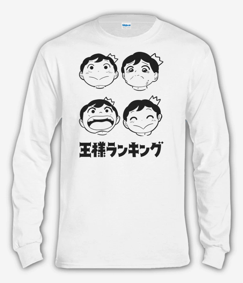 Polera manga larga Blanco de Caritas de Principe