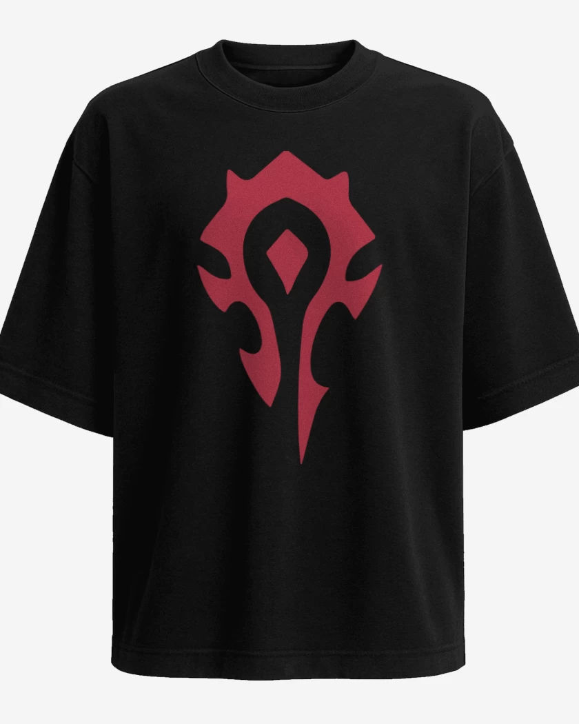 Polera Oversize Negro de Horde