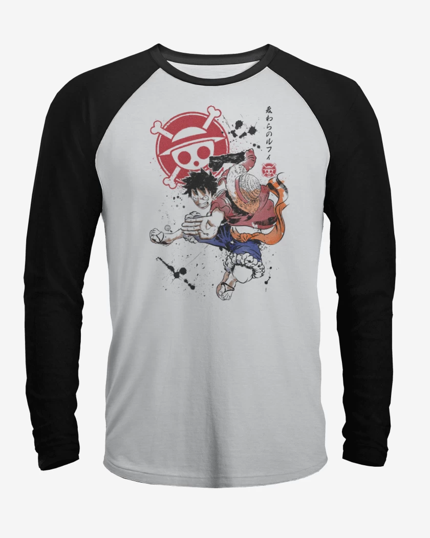 Polera Raglan Luffy D Monkey
