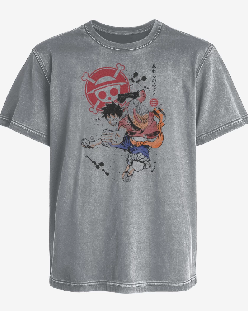 Polera desgastada Luffy D Monkey