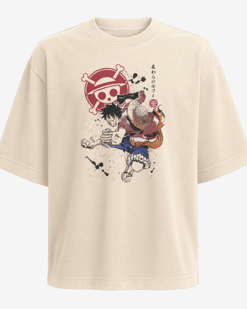 Polera Oversize Luffy D Monkey