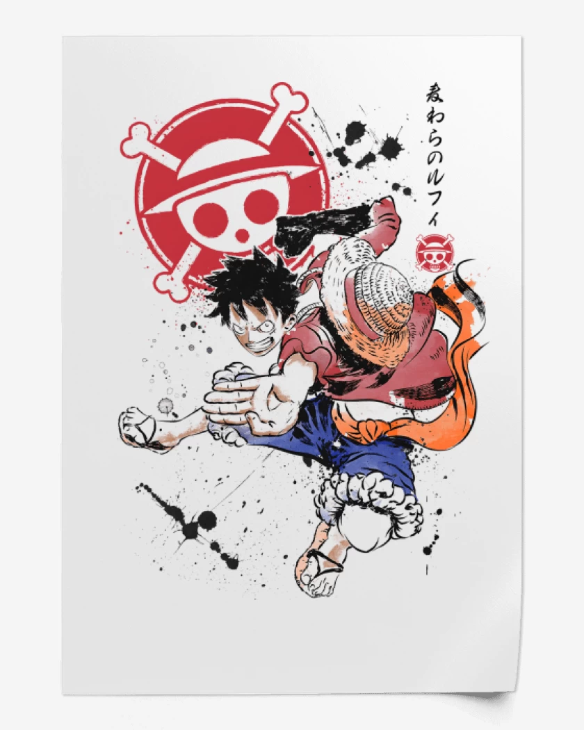 Print Luffy D Monkey