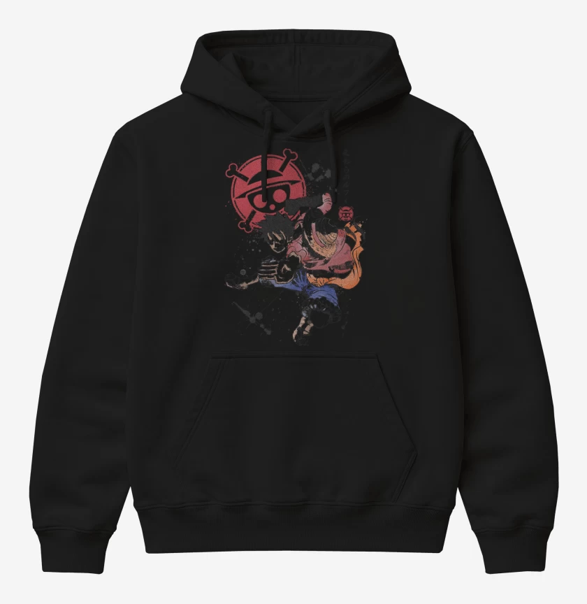 Poleron Canguro básico Luffy D Monkey