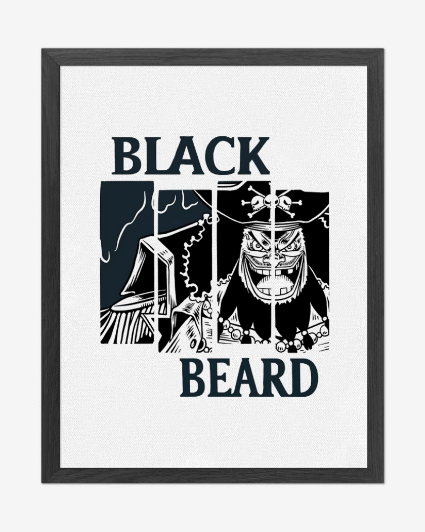Cuadro decorativo Blanco de Black Beard