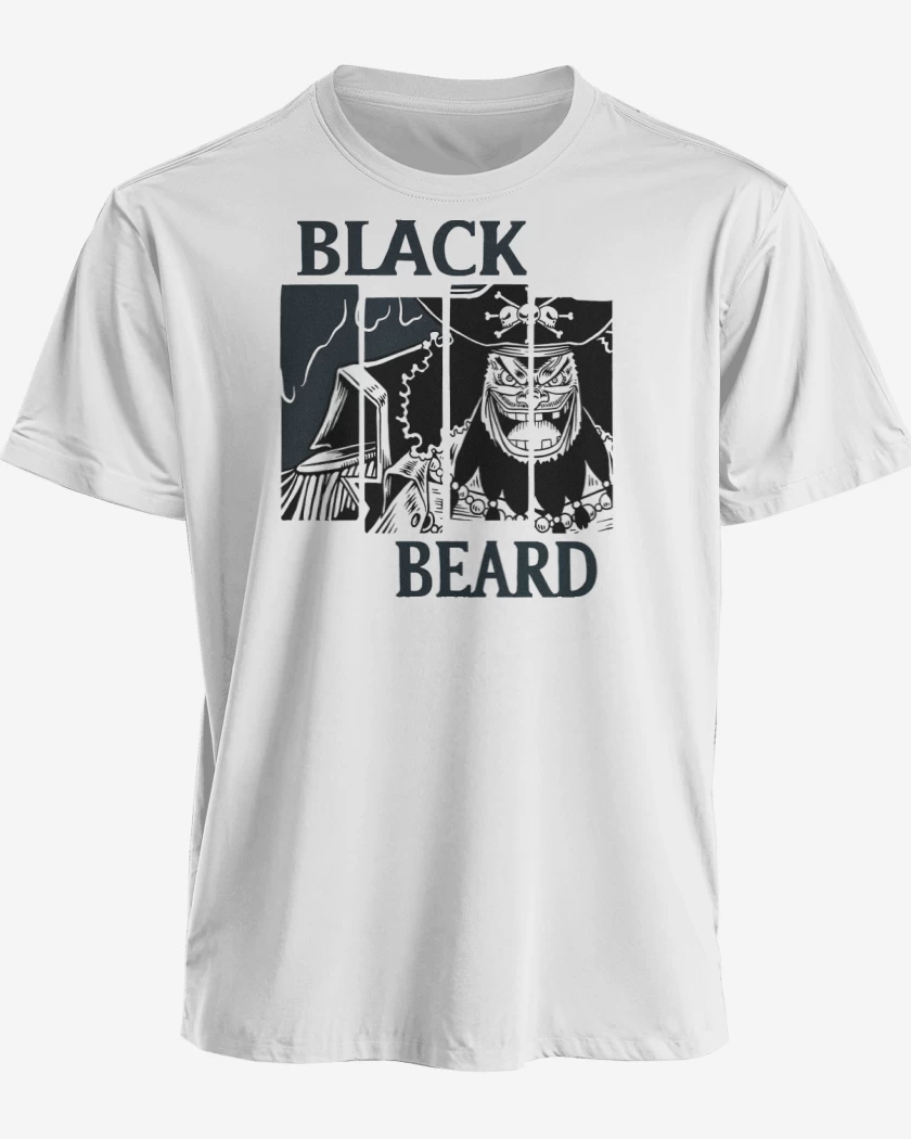 Polera premium Blanco de Black Beard