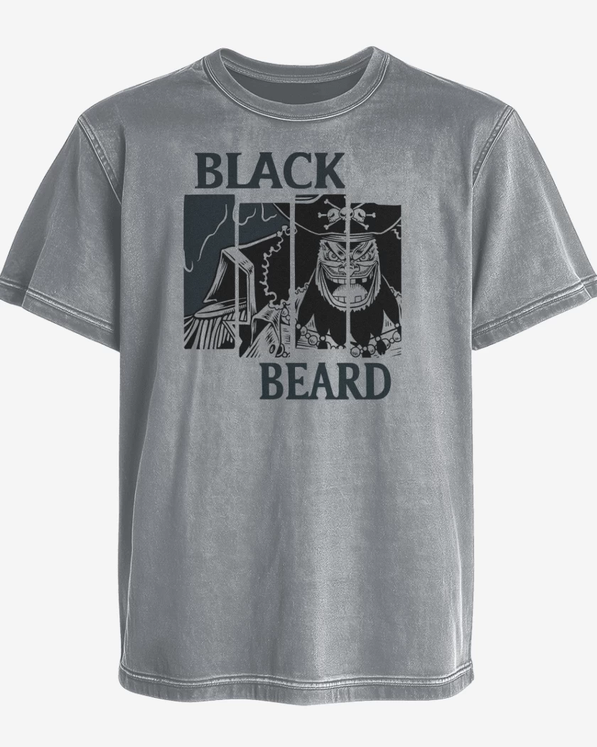 Polera desgastada Black Beard