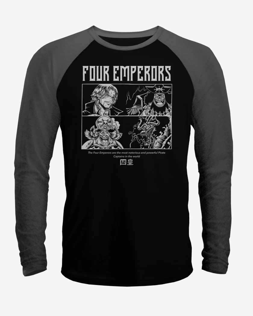Polera Raglan Negro / Negro Heather de Yonko