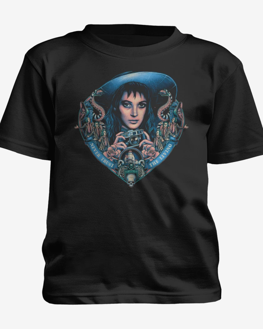 Polera de niño Negro de Lydia Deetz