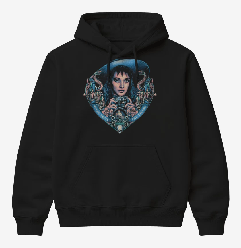 Poleron Canguro básico Negro de Lydia Deetz