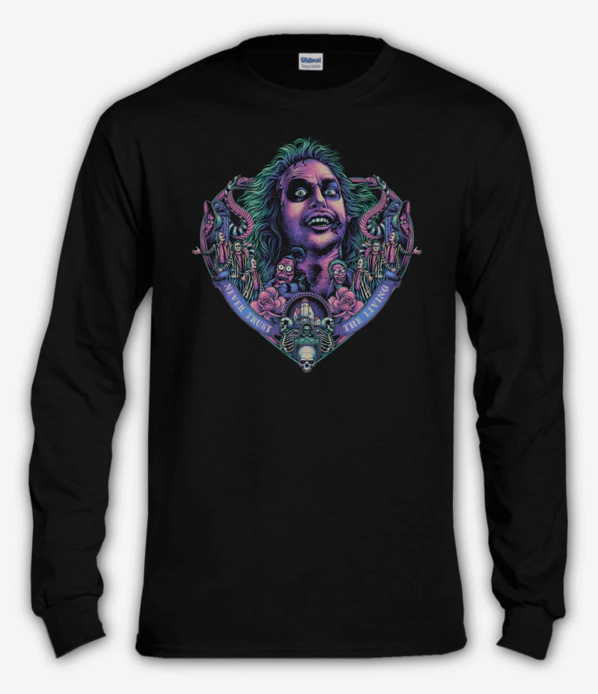 Polera manga larga Negro de The Beetlejuice