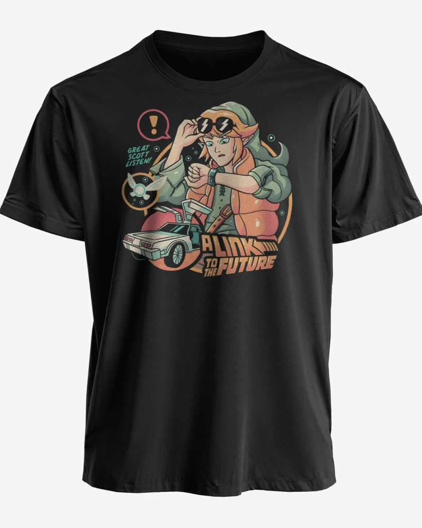 Polera premium Negro de Link to the Future