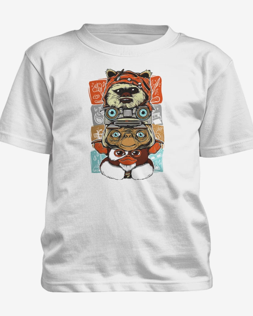 Polera de niño Blanco de Alienígenas Clásicos