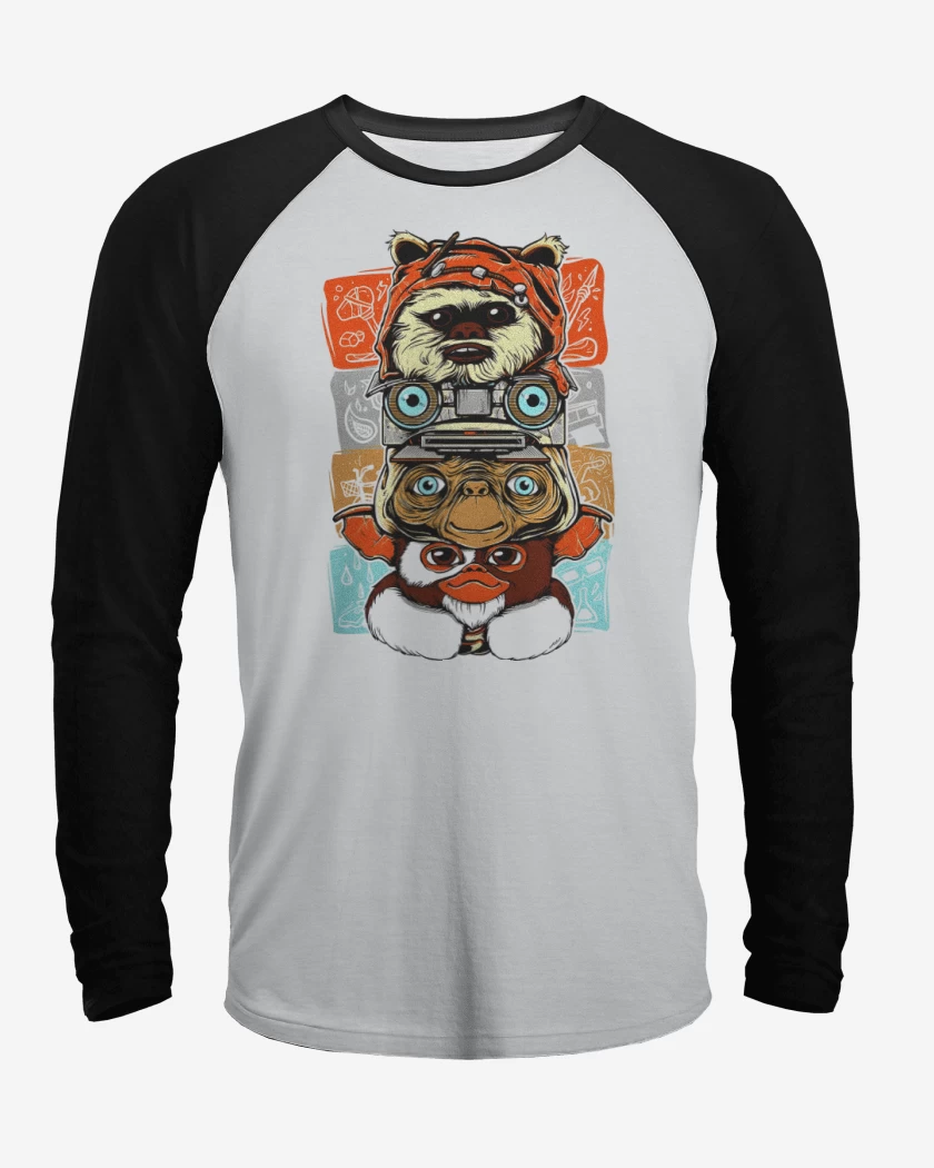 Polera Raglan Alienígenas Clásicos
