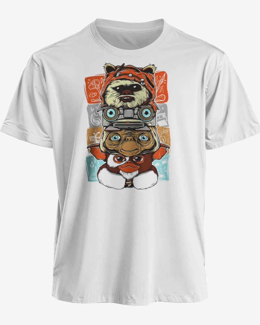 Polera premium Blanco de Alienígenas Clásicos