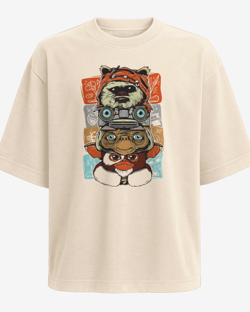 Polera Oversize Alienígenas Clásicos